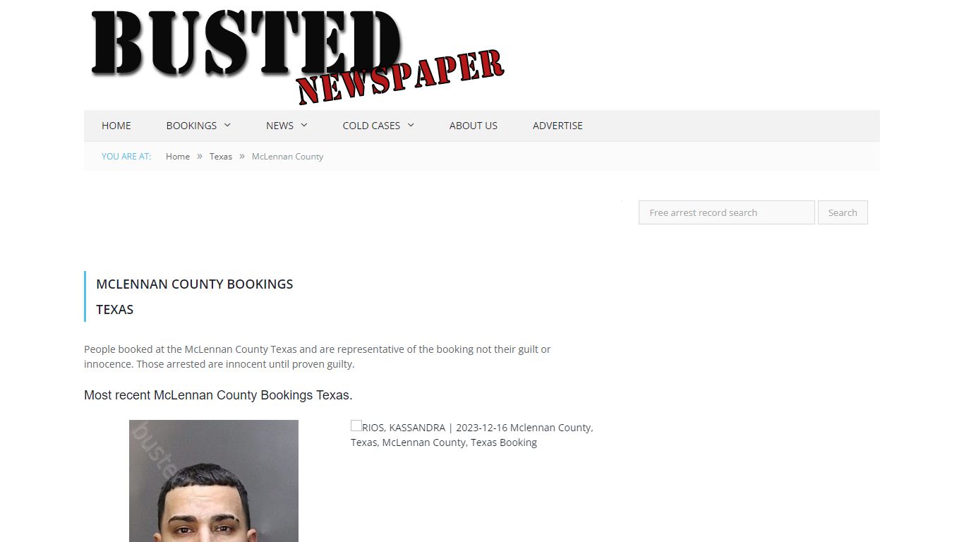 McLennan County, TX Mugshots - BUSTEDNEWSPAPER.COM